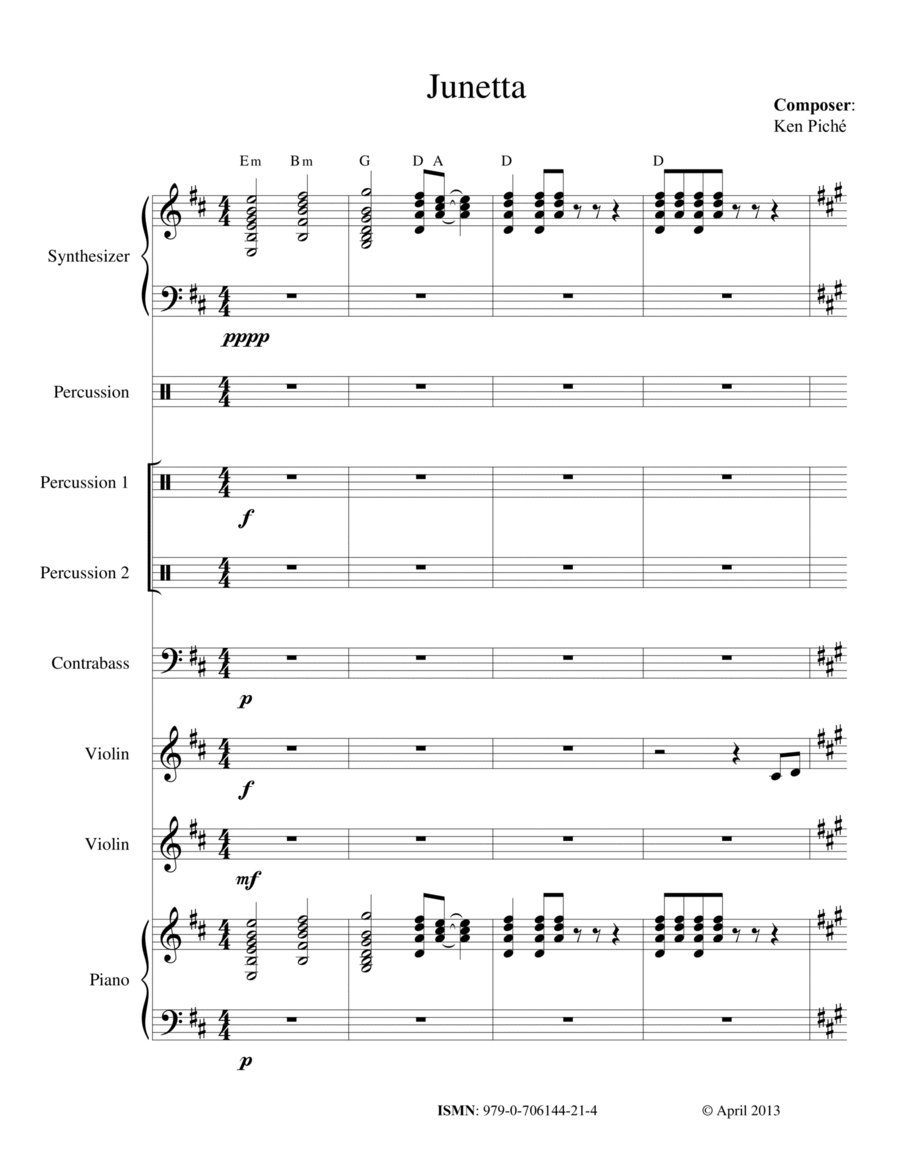 Junetta School and Community scores gallery preview page 1