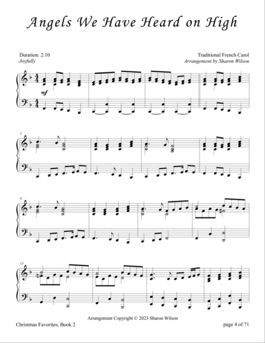 Christmas Favorites, Book 2 (A Collection of 20 Piano Solos) image number null