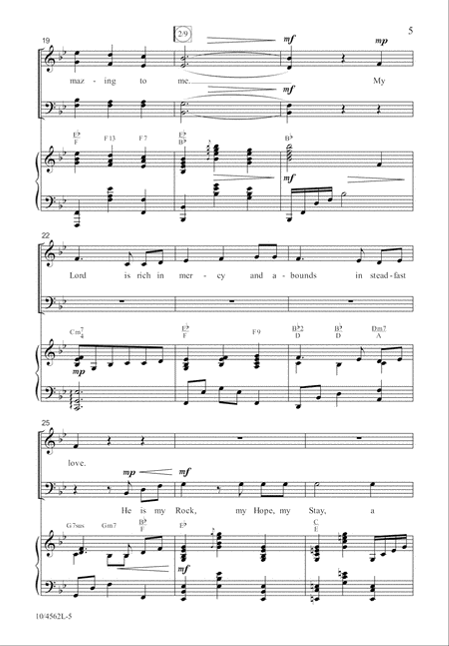 God’s Grace Is So Amazing 4-Part scores gallery preview page 6