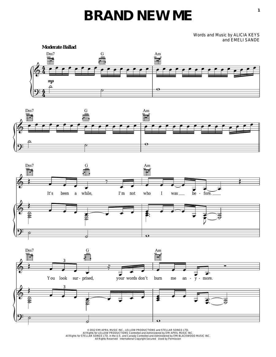 Brand New Me Acoustic Guitar scores gallery preview page 1