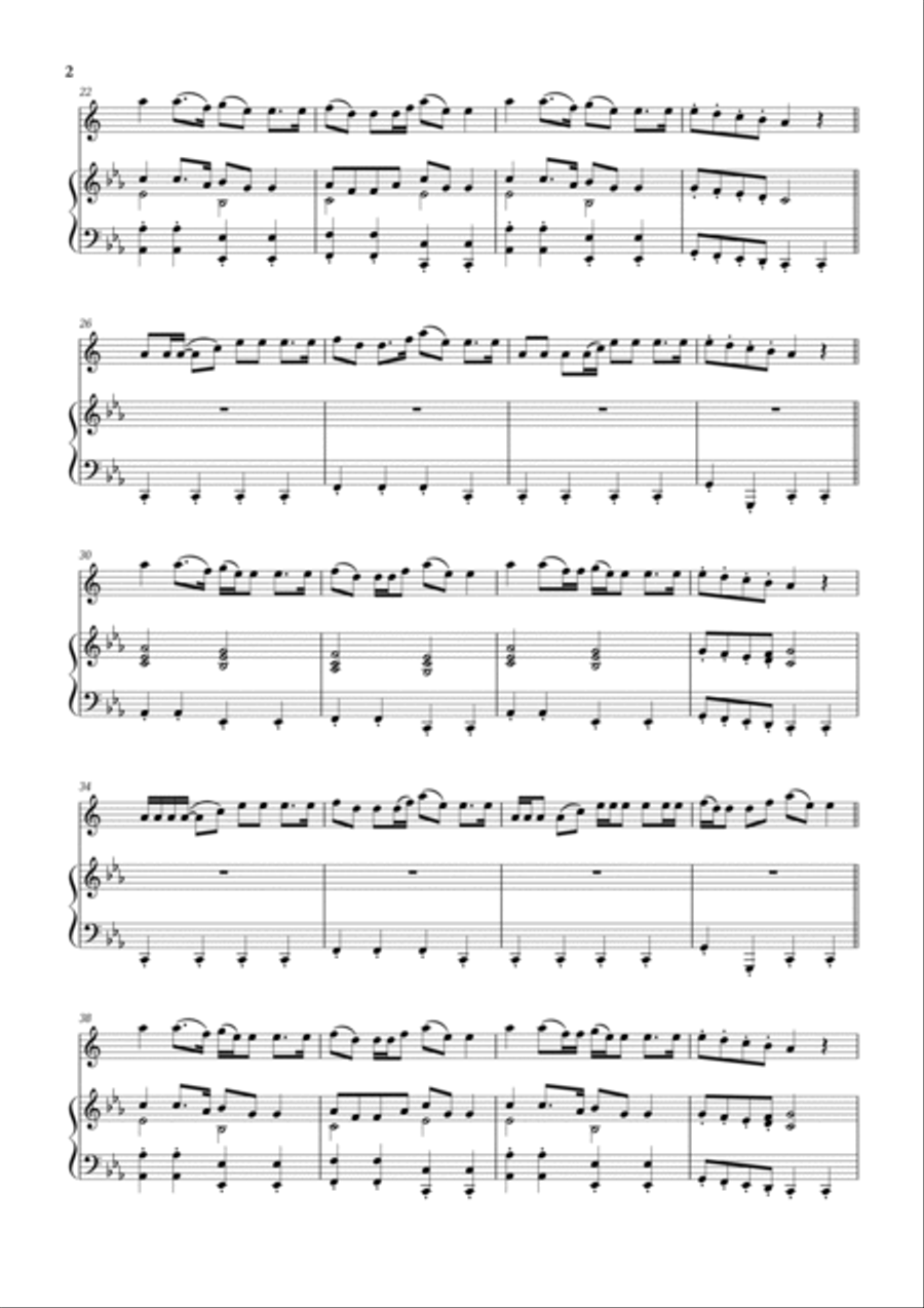 Wellerman Alto Saxophone scores gallery preview page 2