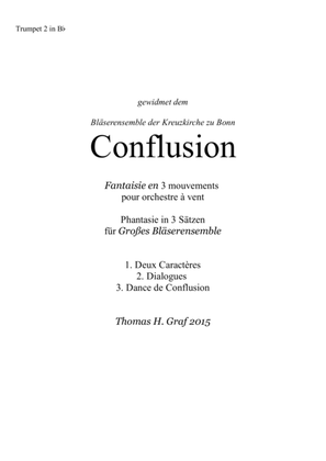 Book cover for Conflusion - Suite - Wind Ensemble - Trumpet 2