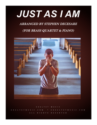 Book cover for Just As I Am (for Brass Quartet and Piano)