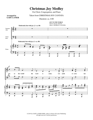 Book cover for CHRISTMAS JOY MEDLEY (SATB Choir with Piano - includes Score & Choir Part)