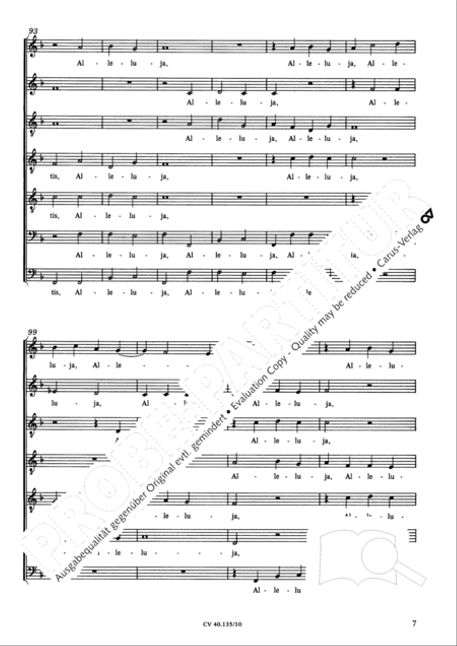 Angelus ad pastores ait Choir scores gallery preview page 8