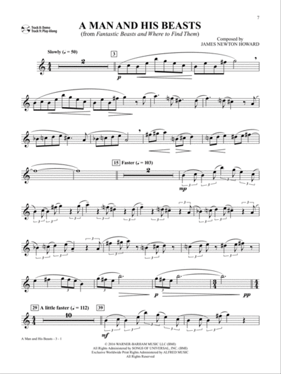 Hit Movie & TV Instrumental Solos Alto Saxophone scores gallery preview page 4