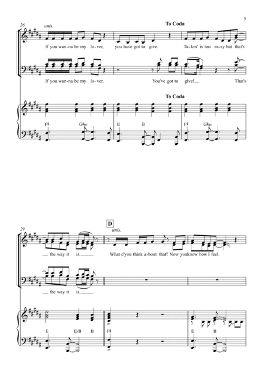 Wannabe 4-Part scores gallery preview page 5
