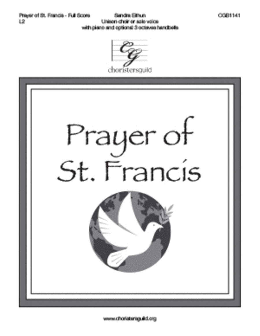 Prayer of St. Francis - Full Score (REVISED) Unison Choir scores gallery preview page 1