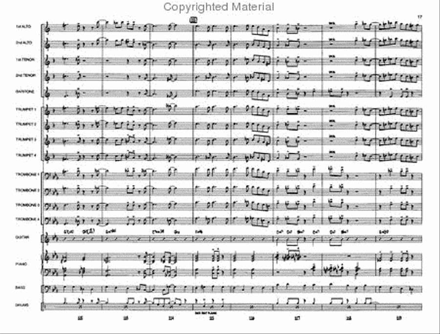 Eenie, Meenie, Minor Mode Jazz Ensemble scores gallery preview page 16