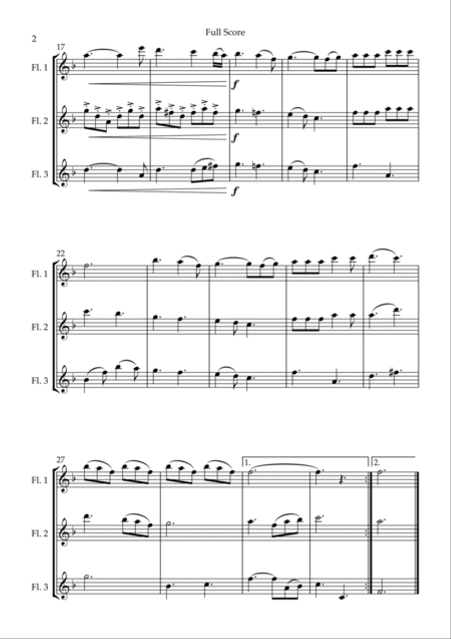 He Is Exalted Woodwind Trio scores gallery preview page 2