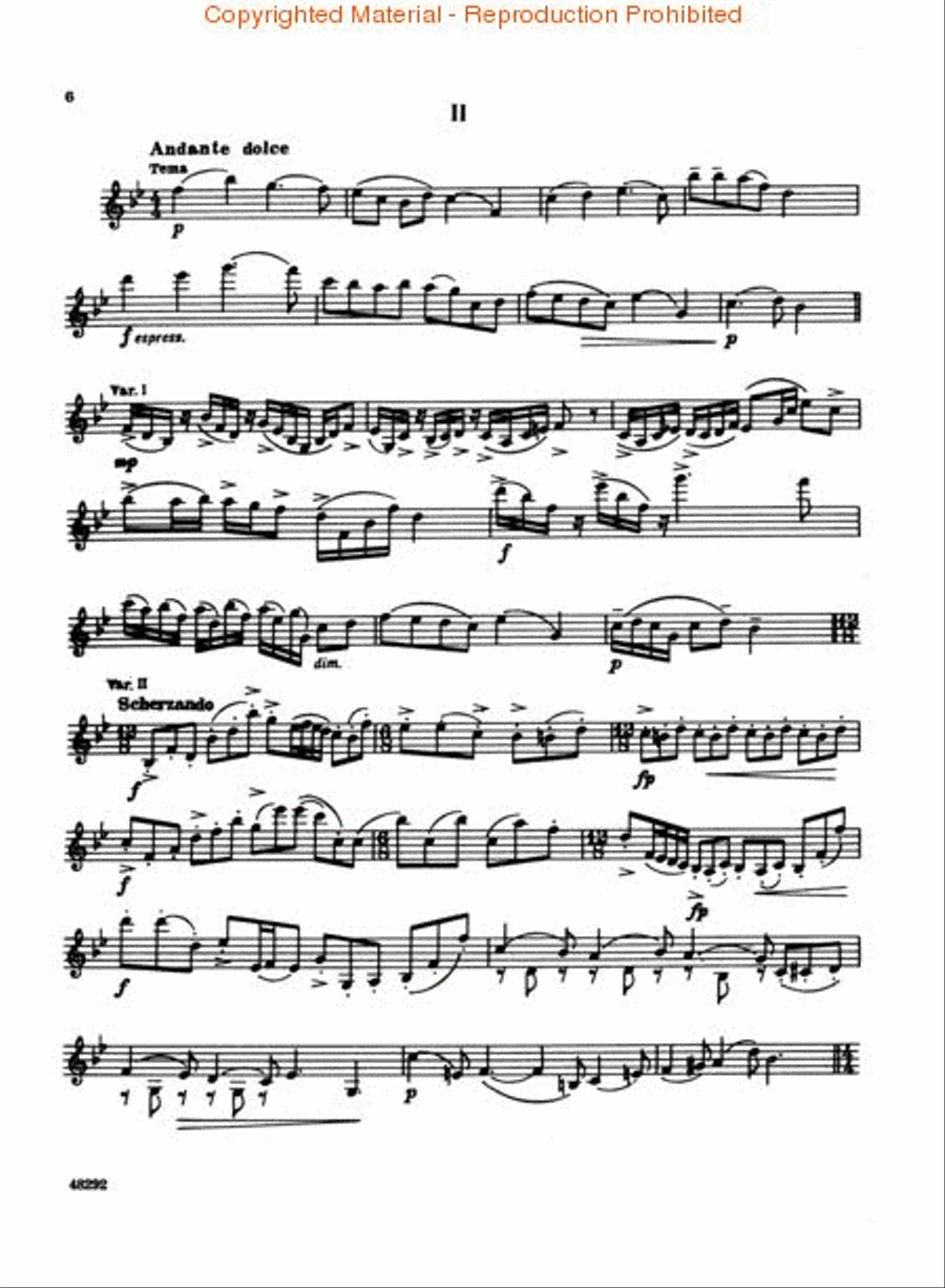 Sonata For Violin Solo, Opus 115