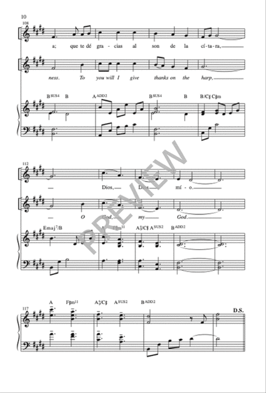 Como Busca la Cierva / Like a Deer That Longs 3-Part scores gallery preview page 11