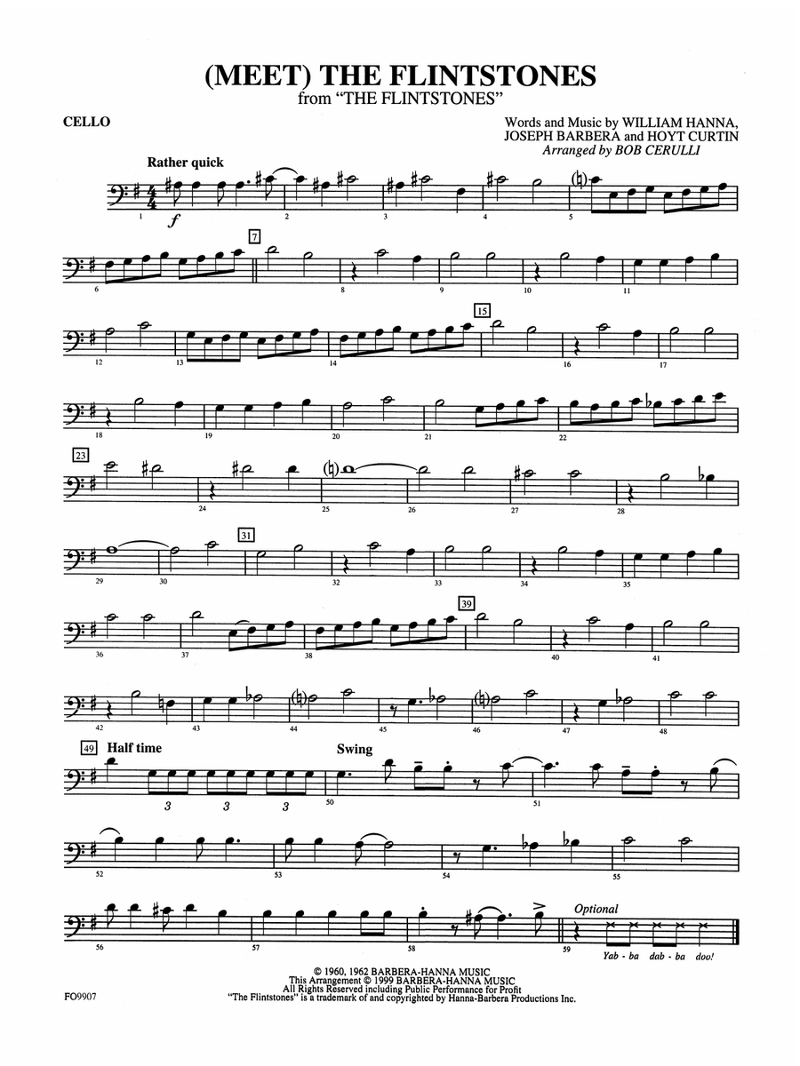 (Meet) The Flintstones: Cello