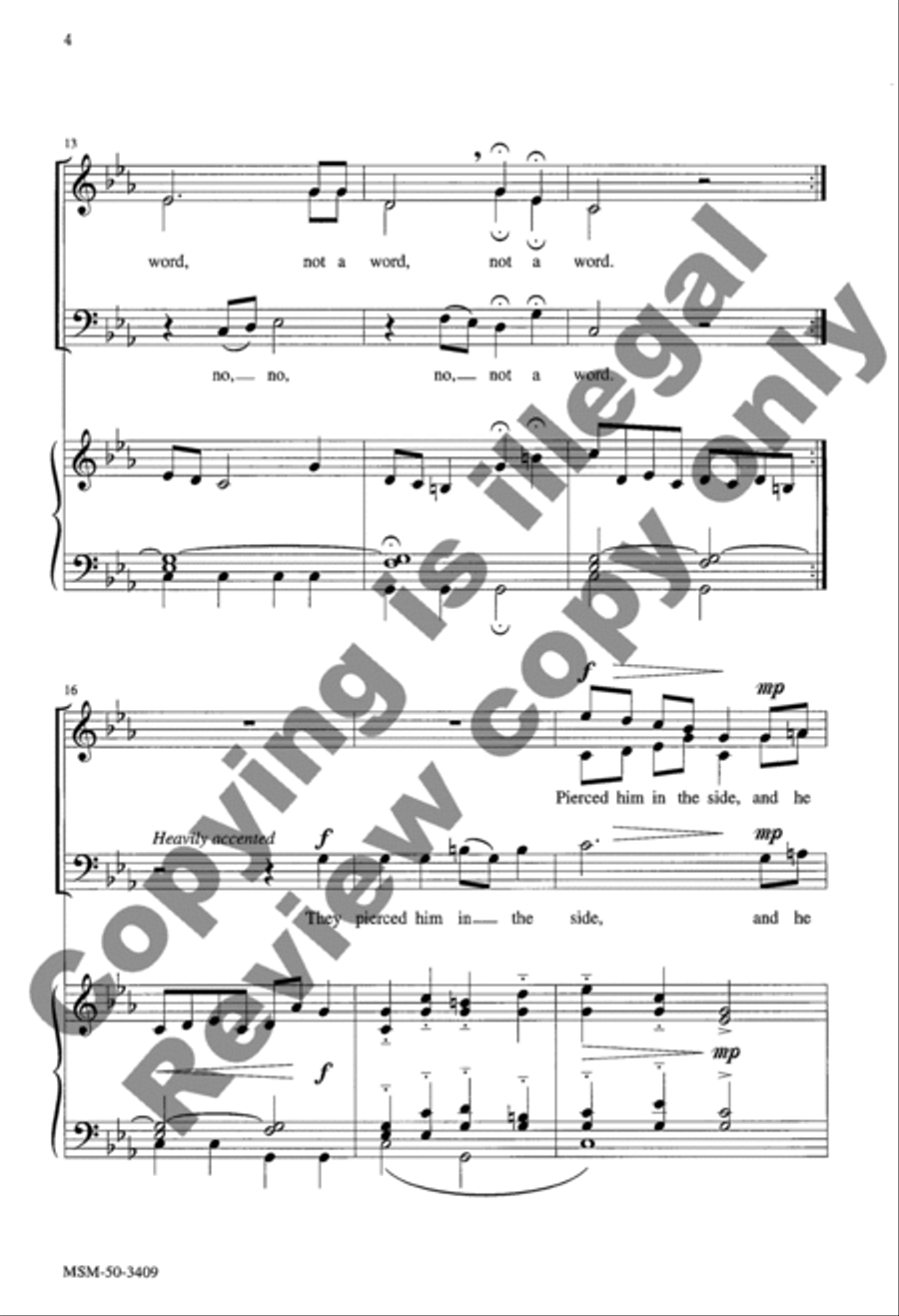 They Crucified My Lord 3-Part scores gallery preview page 11