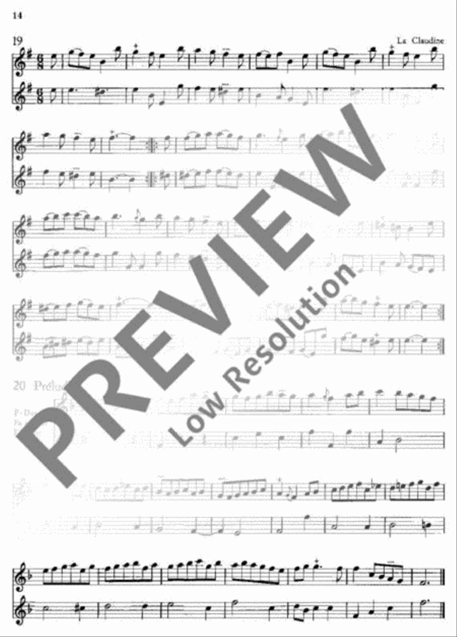 55 Easy Pieces Flute Duet scores gallery preview page 15
