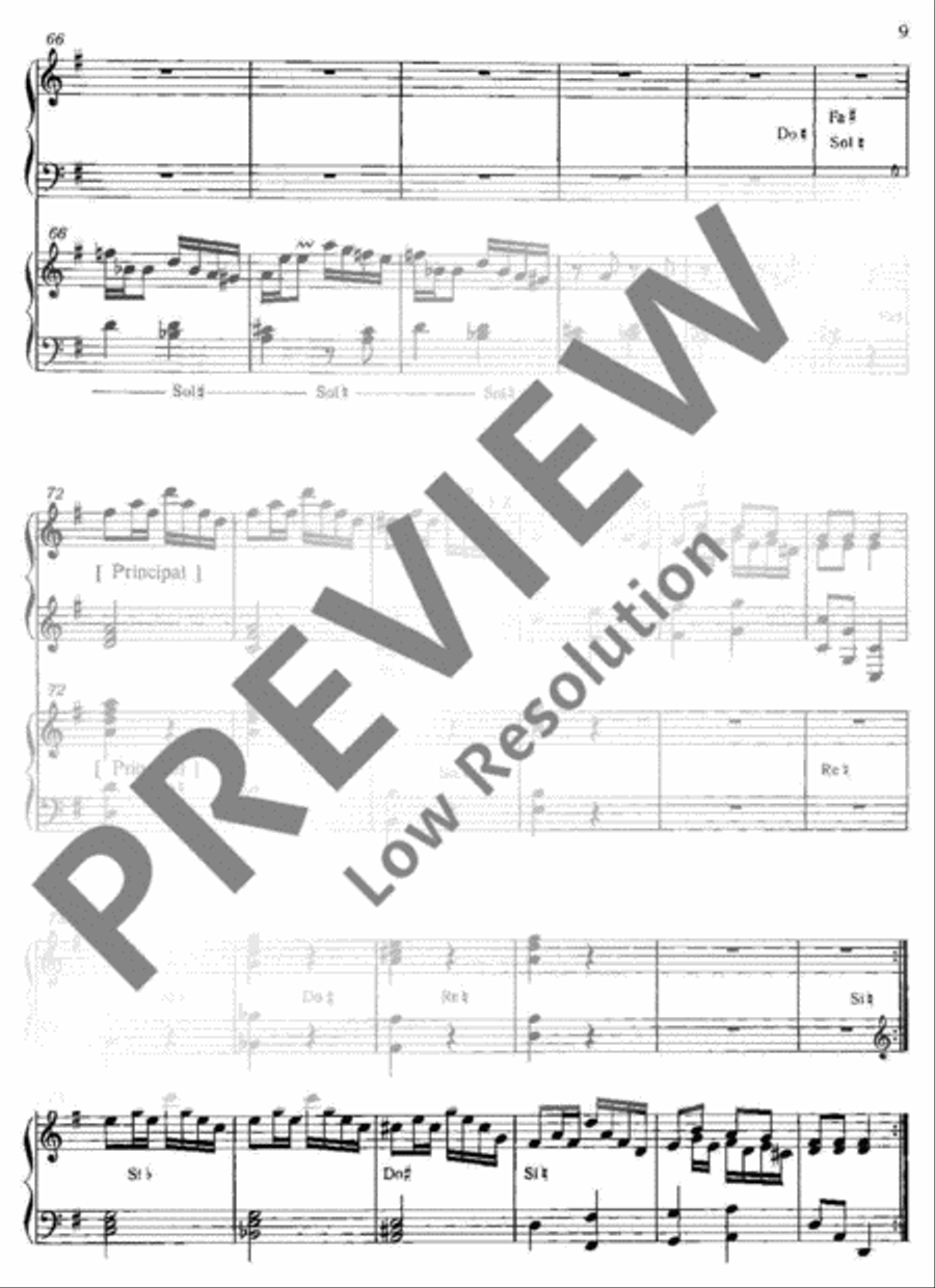 One Concerto for two Organs Harp scores gallery preview page 10
