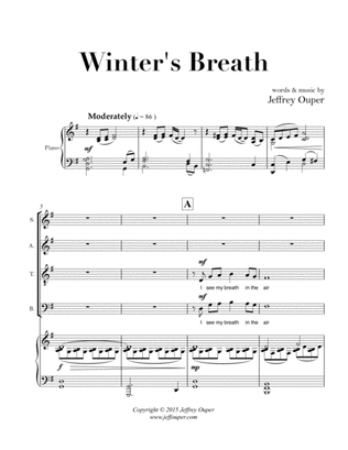 Winter's Breath (SATB Choir & Piano)