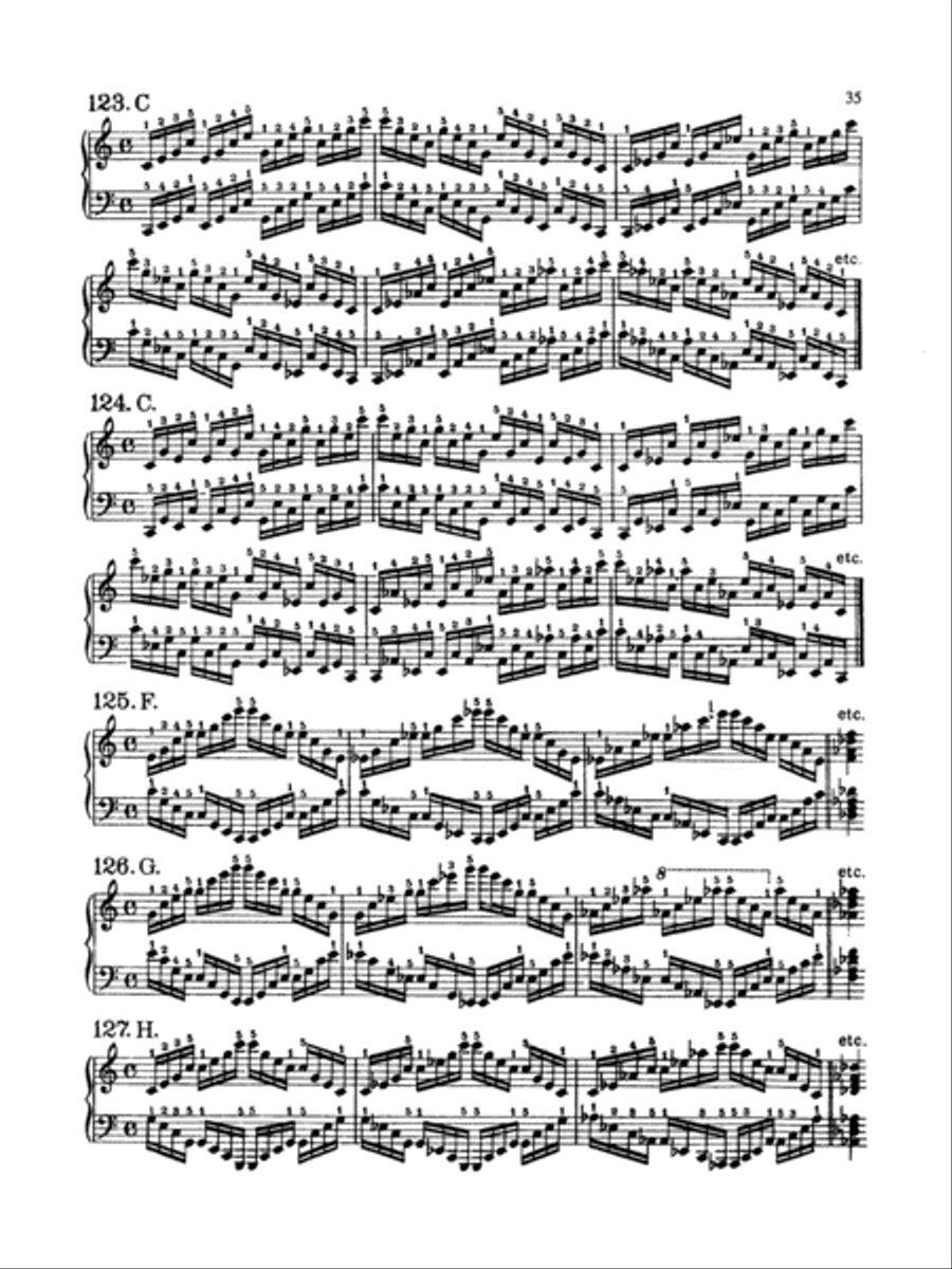 Beringer: Daily Technical Studies for Piano Piano Method scores gallery preview page 3