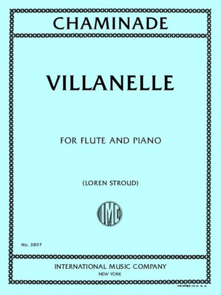 Book cover for Villanelle for Flute and Piano