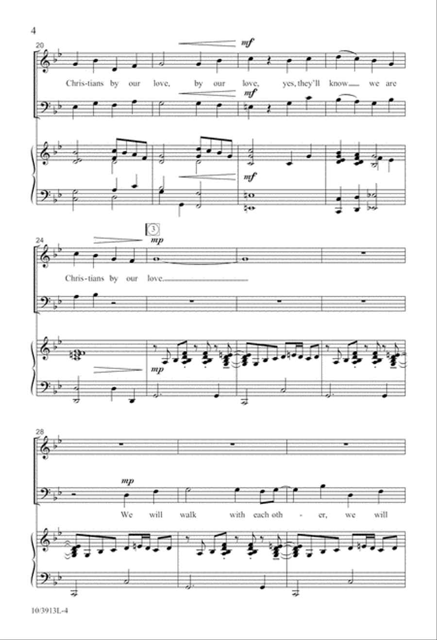 They'll Know We Are Christians 2-Part scores gallery preview page 4