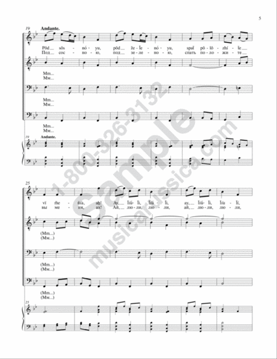Kalinka TTBB scores gallery preview page 4