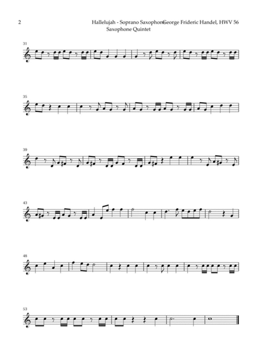 Hallelujah by Handel for Sax Quintet image number null