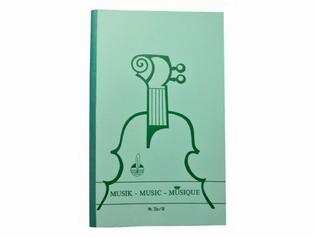 Music manuscript book 10 staves stitch bound