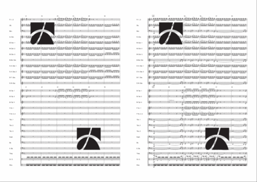 Sinfonia per un Addio Concert Band scores gallery preview page 4