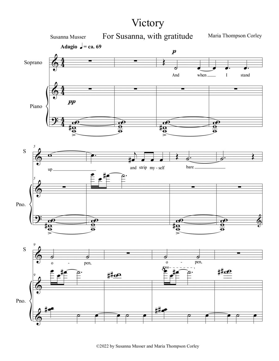 Victory Soprano Voice scores gallery preview page 1