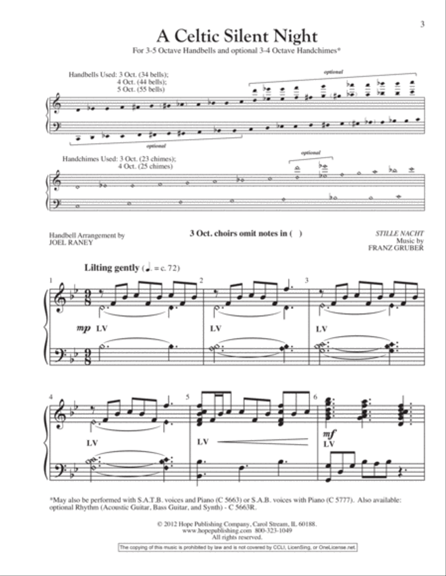 A Celtic Silent Night A Celtic Silent Night 5-Octaves scores gallery preview page 4