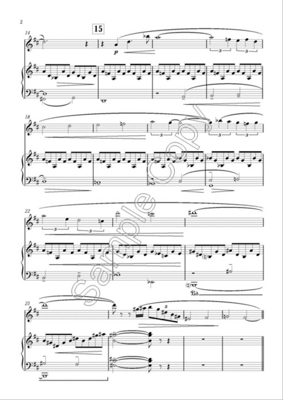 Sonata for Oboe and Piano Piano Accompaniment scores gallery preview page 4