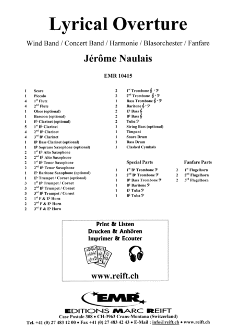 Lyrical Overture Lyrical Overture Concert Band scores gallery preview page 2