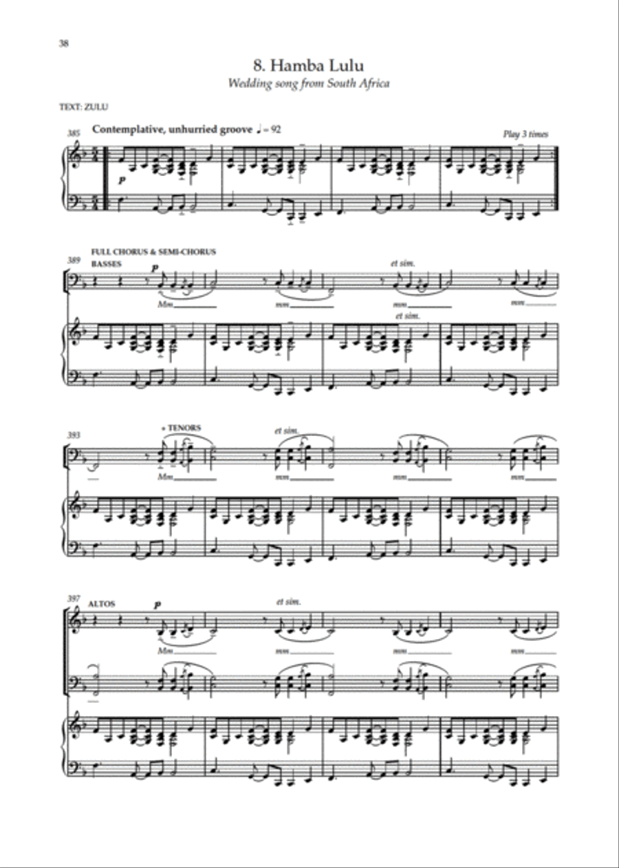 Zimbe! 4-Part scores gallery preview page 3