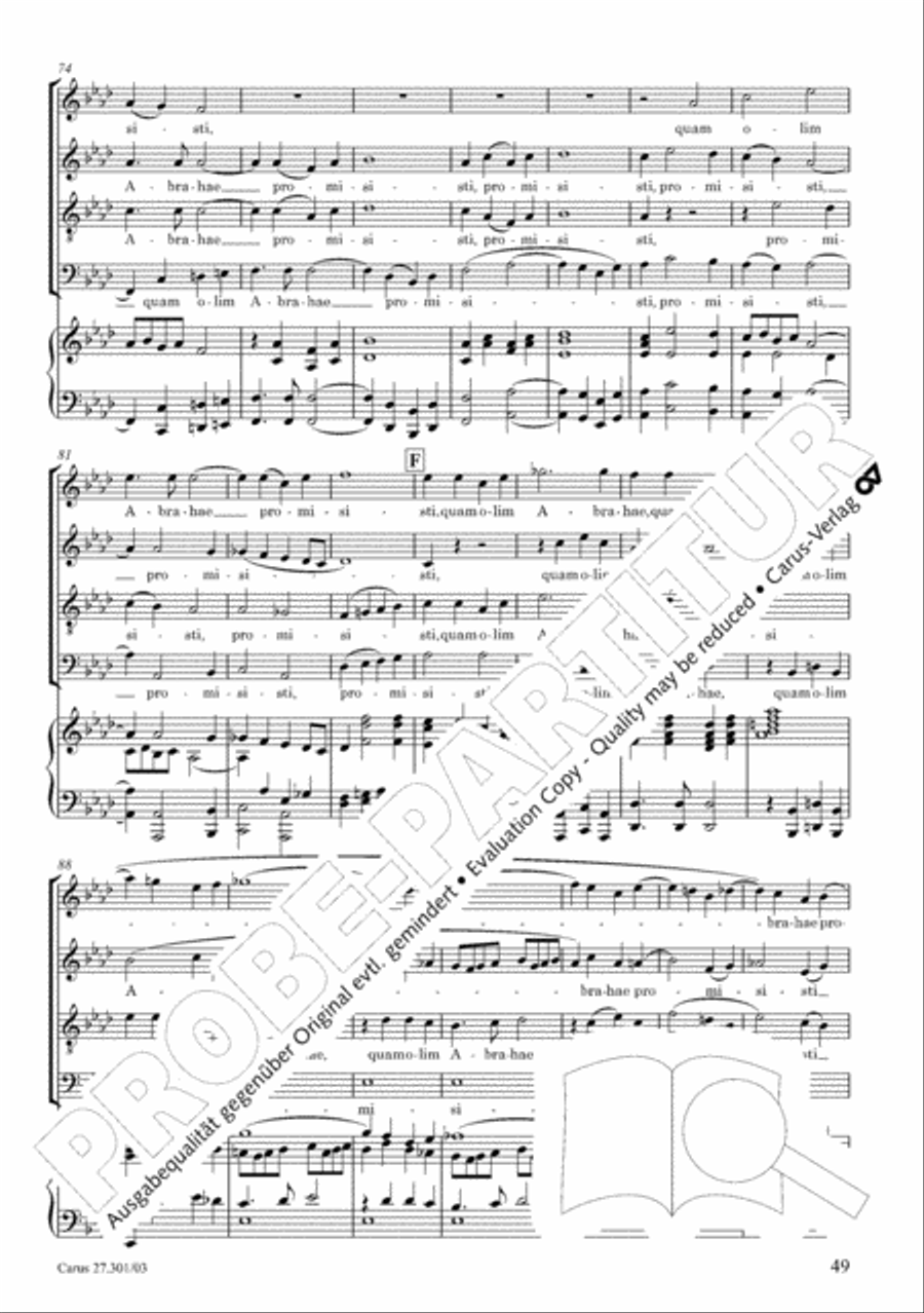 Requiem in F minor Requiem in F minor 4-Part scores gallery preview page 54