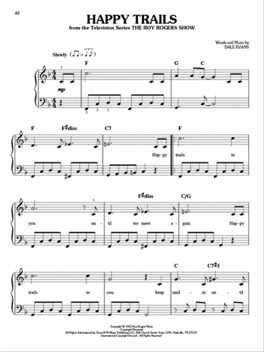 First 50 Kids' Songs You Should Play on the Piano Easy Piano scores gallery preview page 3