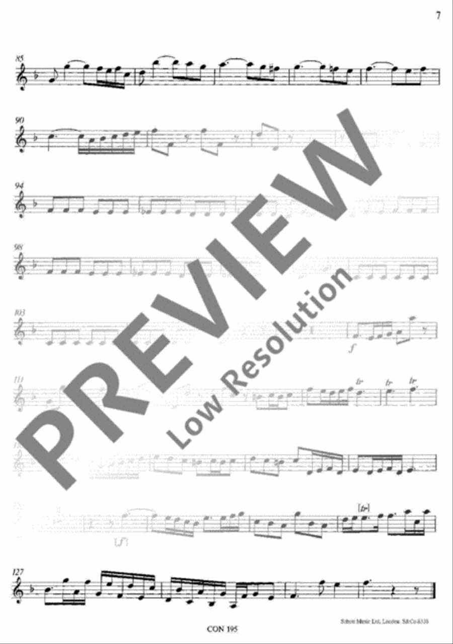 Concerto F Major Violin scores gallery preview page 8