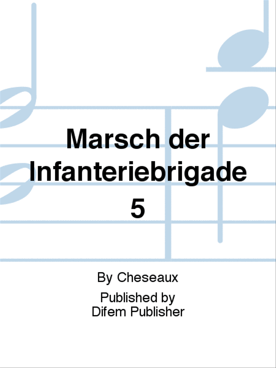 Marsch der Infanteriebrigade 5 Concert Band scores gallery preview page 1