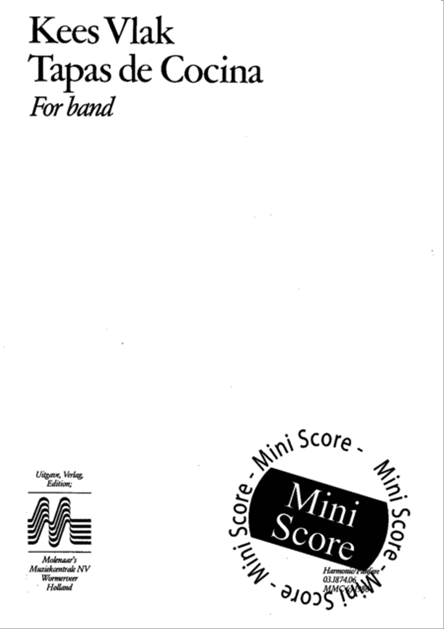 Tapas de Cocina Concert Band scores gallery preview page 3