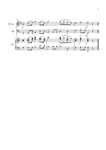 Bridal Chorus "Here Comes The Bride" for Alto Saxophone and Double Bass Duet image number null