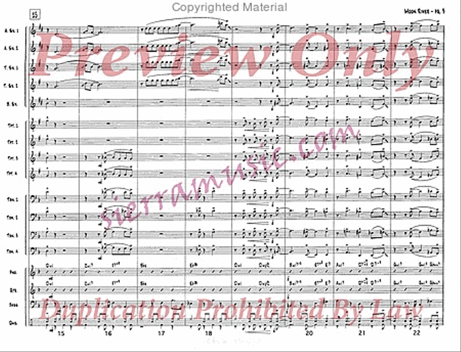 Moon River Jazz Ensemble scores gallery preview page 4