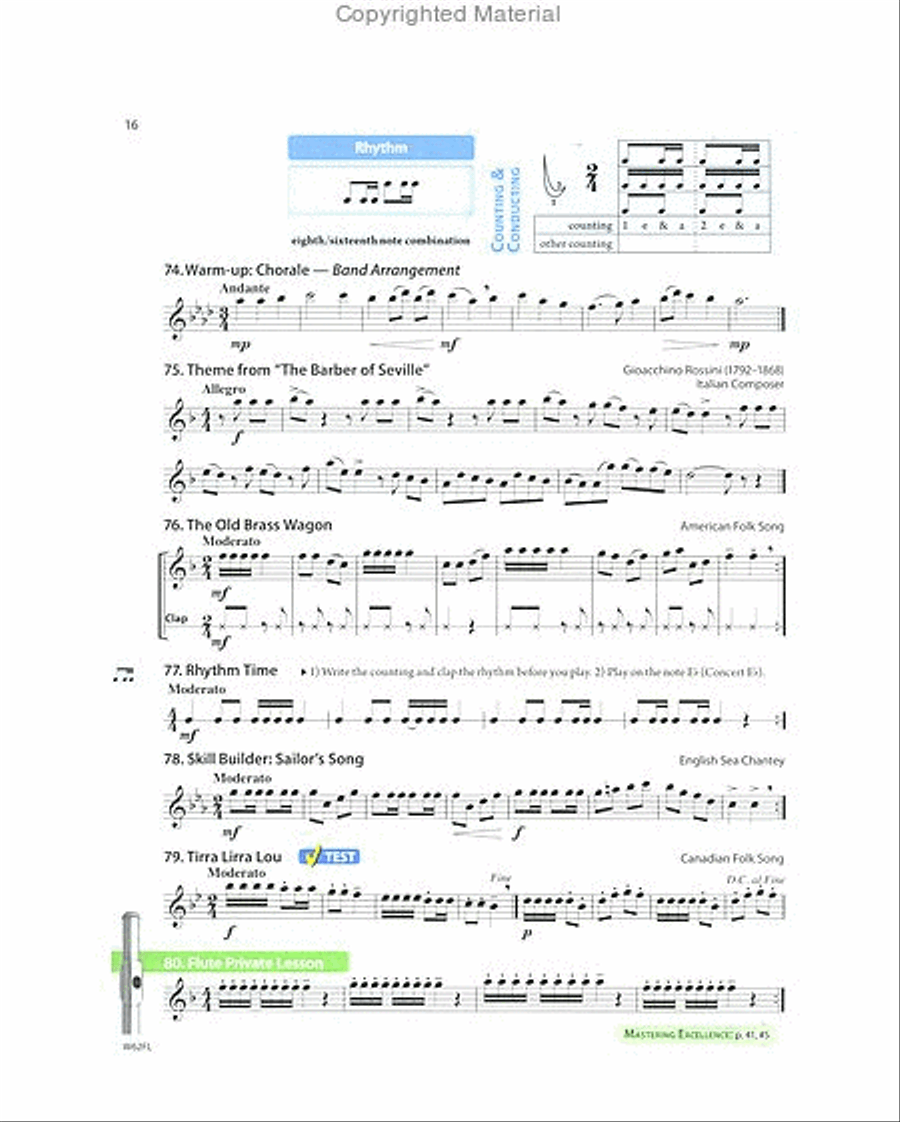 Tradition of excellence deals flute