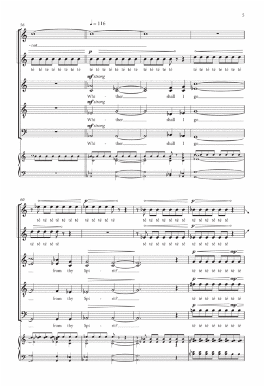 I Cannot Attain Unto It 4-Part scores gallery preview page 5