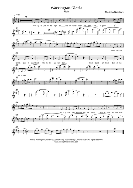 Warrington Gloria (Instrument Pack)