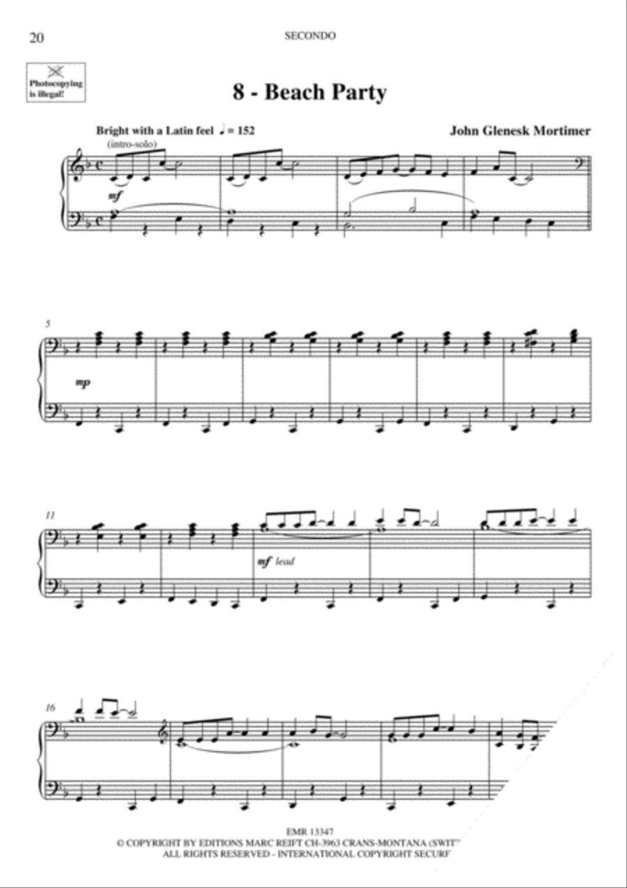 Piano Duets Greatest Hits Volume 2 - Easy Piano Duet scores gallery preview page 10