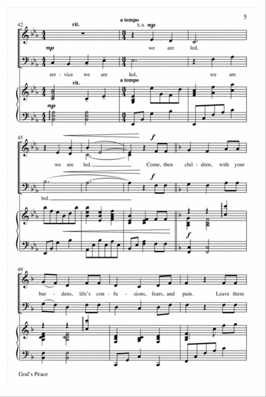 God's Peace God's Peace 3-Part scores gallery preview page 6