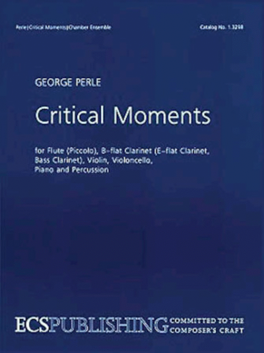 Critical Moments (parts) Clarinet scores gallery preview page 1