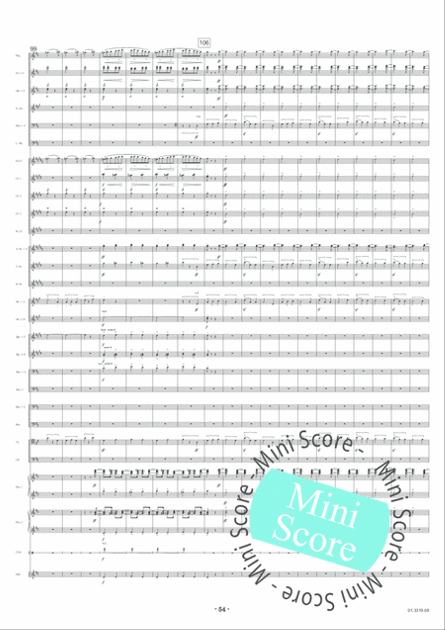 Feste Romane Concert Band scores gallery preview page 58