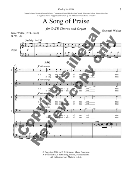 A Song of Praise image number null