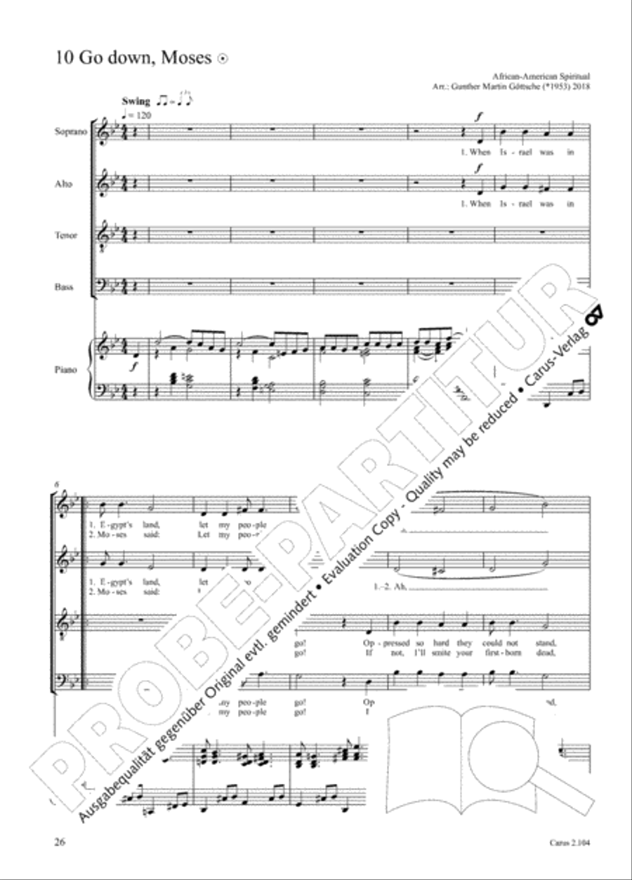 Hallelujah. Gospels and Spirituals for mixed choir Mixed Choir scores gallery preview page 14