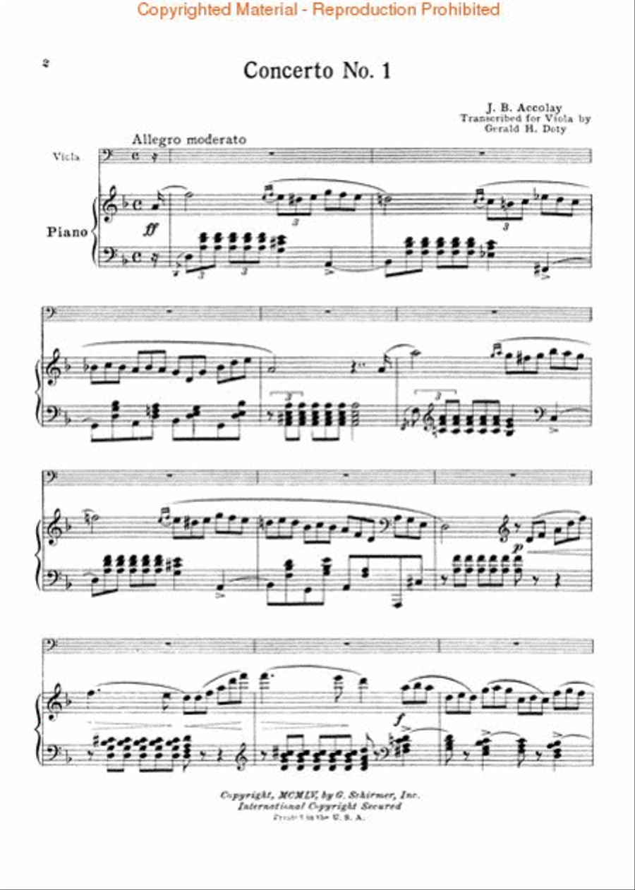 Concerto No. 1 Orchestra scores gallery preview page 2